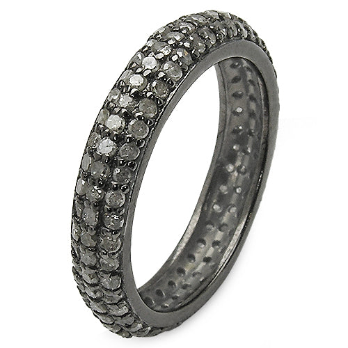 1.40 Carat Genuine TLB Diamond .925 Sterling Silver Ring