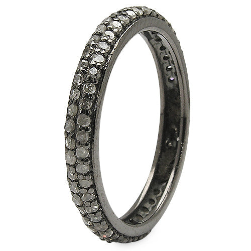 0.67 Carat Genuine TLB Diamond .925 Sterling Silver Ring