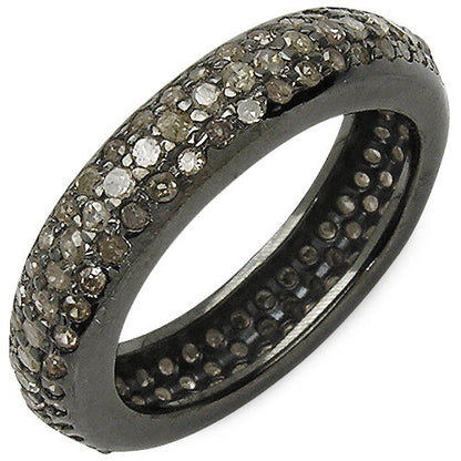 1.13 Carat Genuine TLB Diamond .925 Sterling Silver Ring