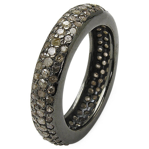 1.13 Carat Genuine TLB Diamond .925 Sterling Silver Ring