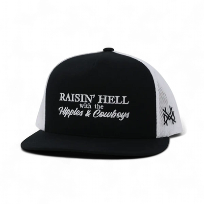 Raising Hell with the Hippies and Cowboys Snapback Hat