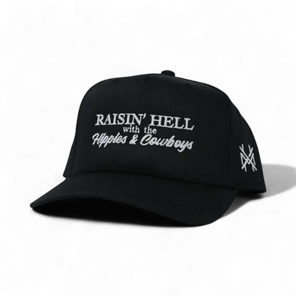 Raising Hell with the Hippies and Cowboys Snapback Hat