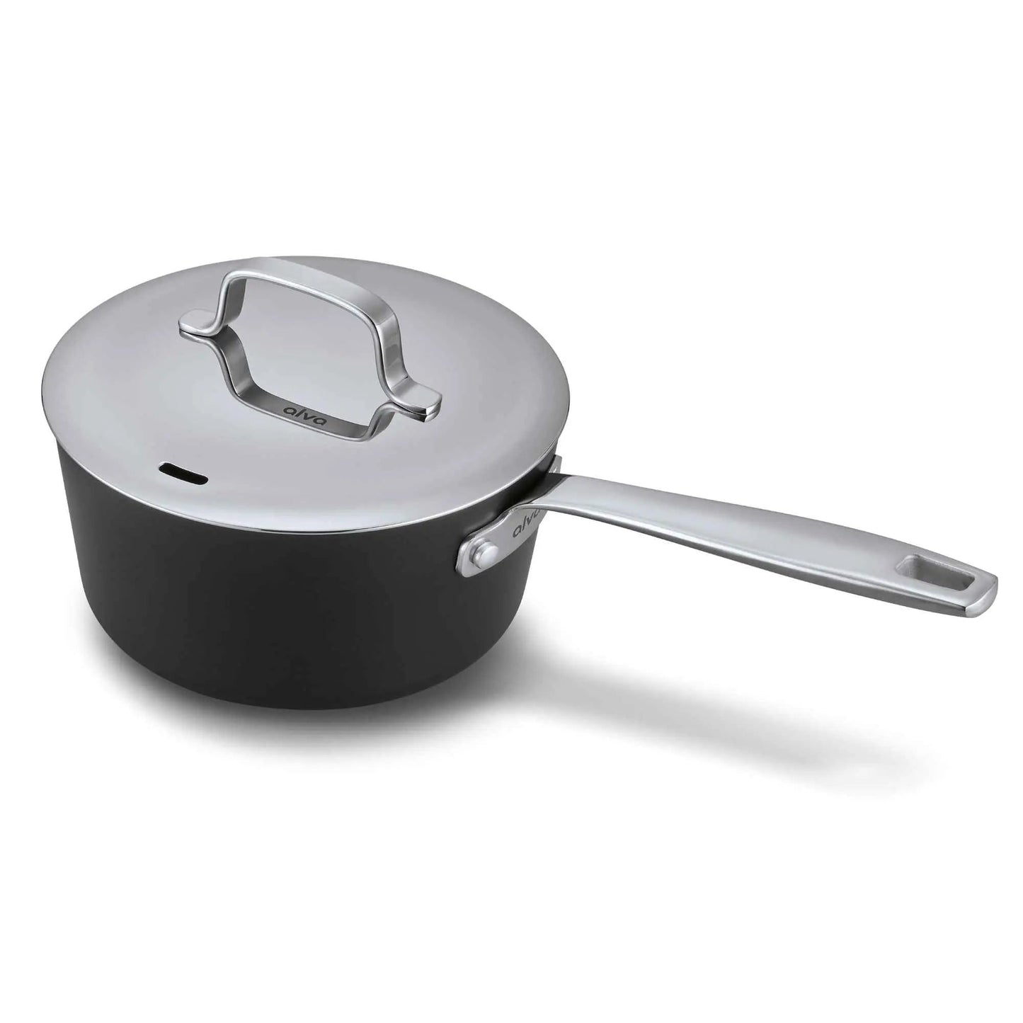Ceramic Nonstick Saucepan with Lid, 2-Qt