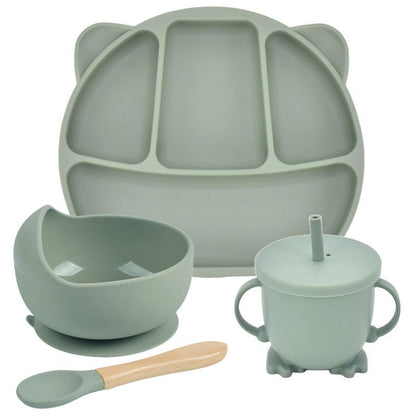 Silicone Suction Cup Dinner Plate Set