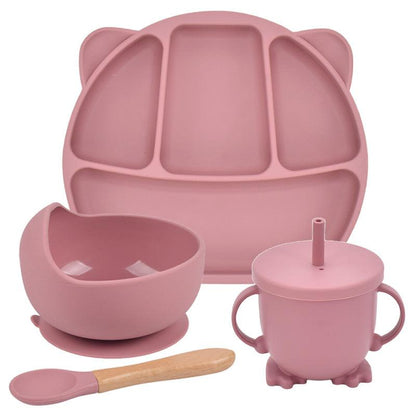 Silicone Suction Cup Dinner Plate Set