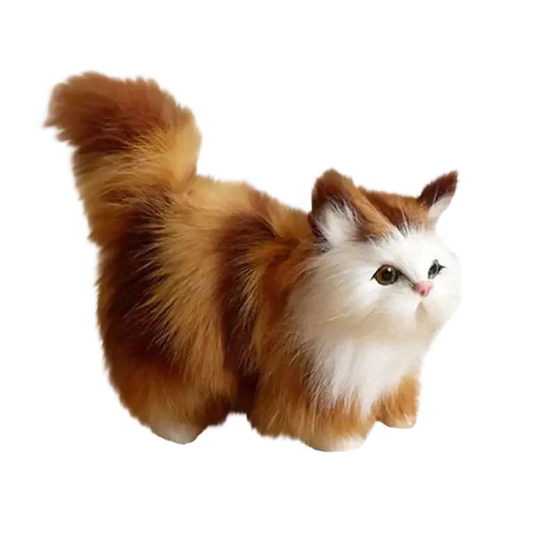 Simulation Cat Plush Soft Stuffed Animal Toy