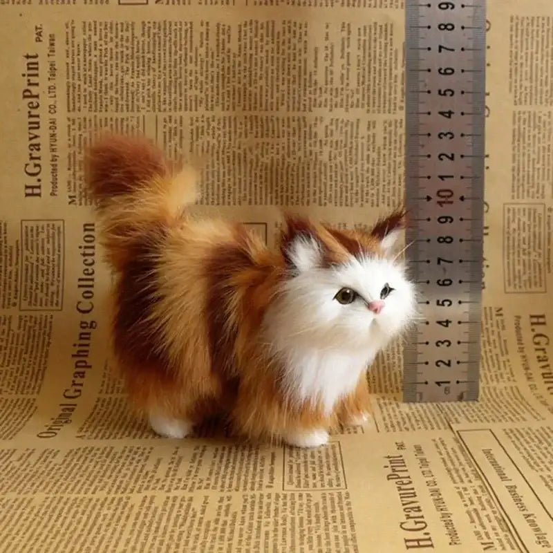 Simulation Cat Plush Soft Stuffed Animal Toy