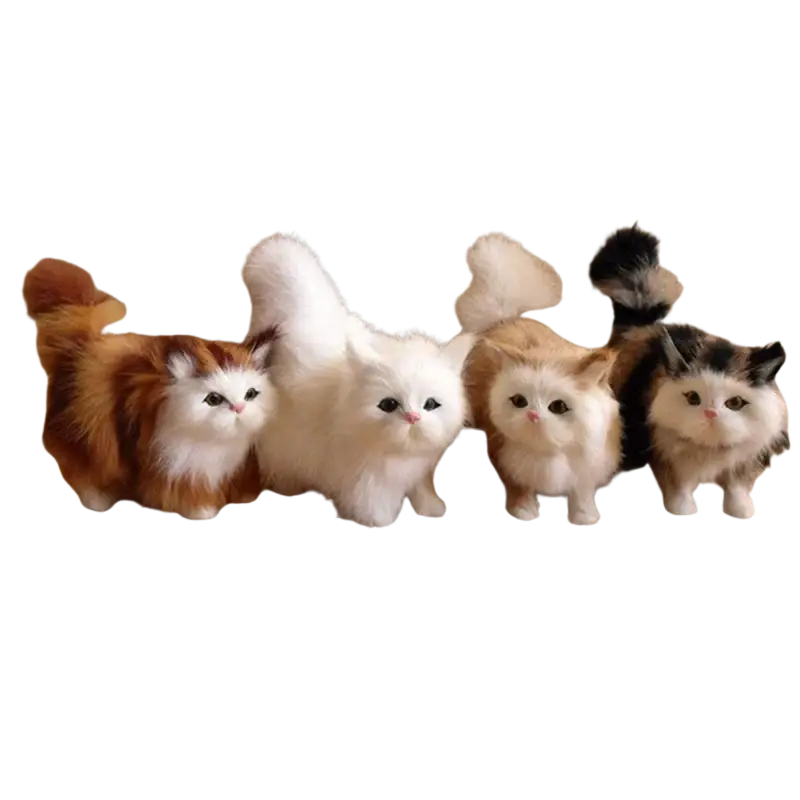 Simulation Cat Plush Soft Stuffed Animal Toy