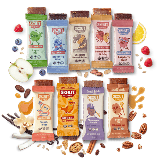 Skout Organic Small Batch Barras para Niños Paquete Surtido - Paquete de 36