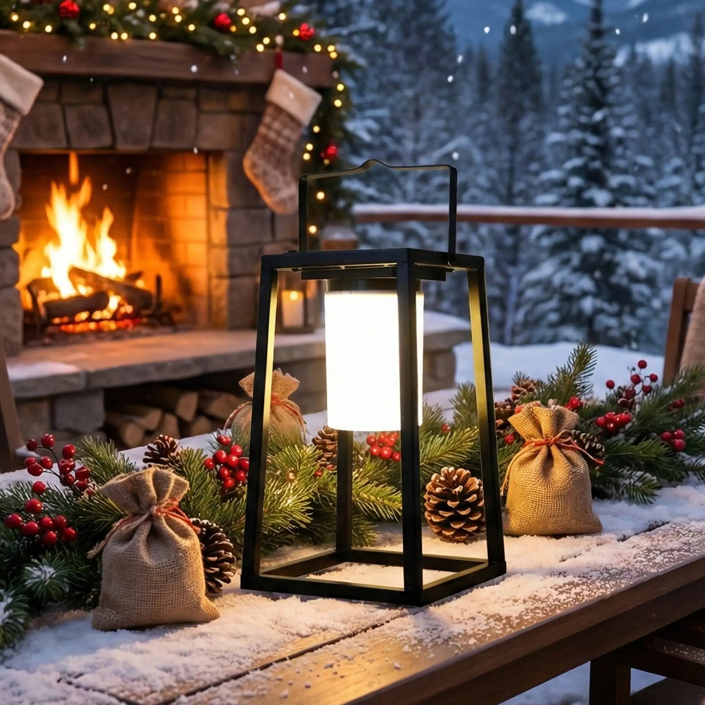 Outdoor Solar Lantern Portable Brightness Solar Lamp IP44 Waterproof