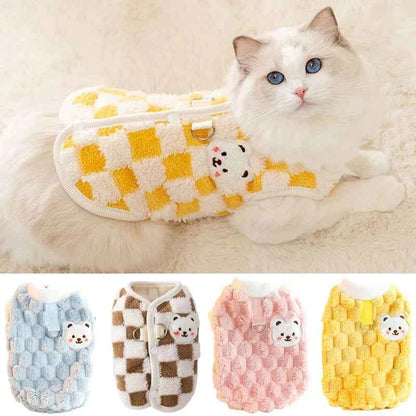 Warm Hairless Cat Sweater Vest – Soft Cardigan for Sphynx Cats