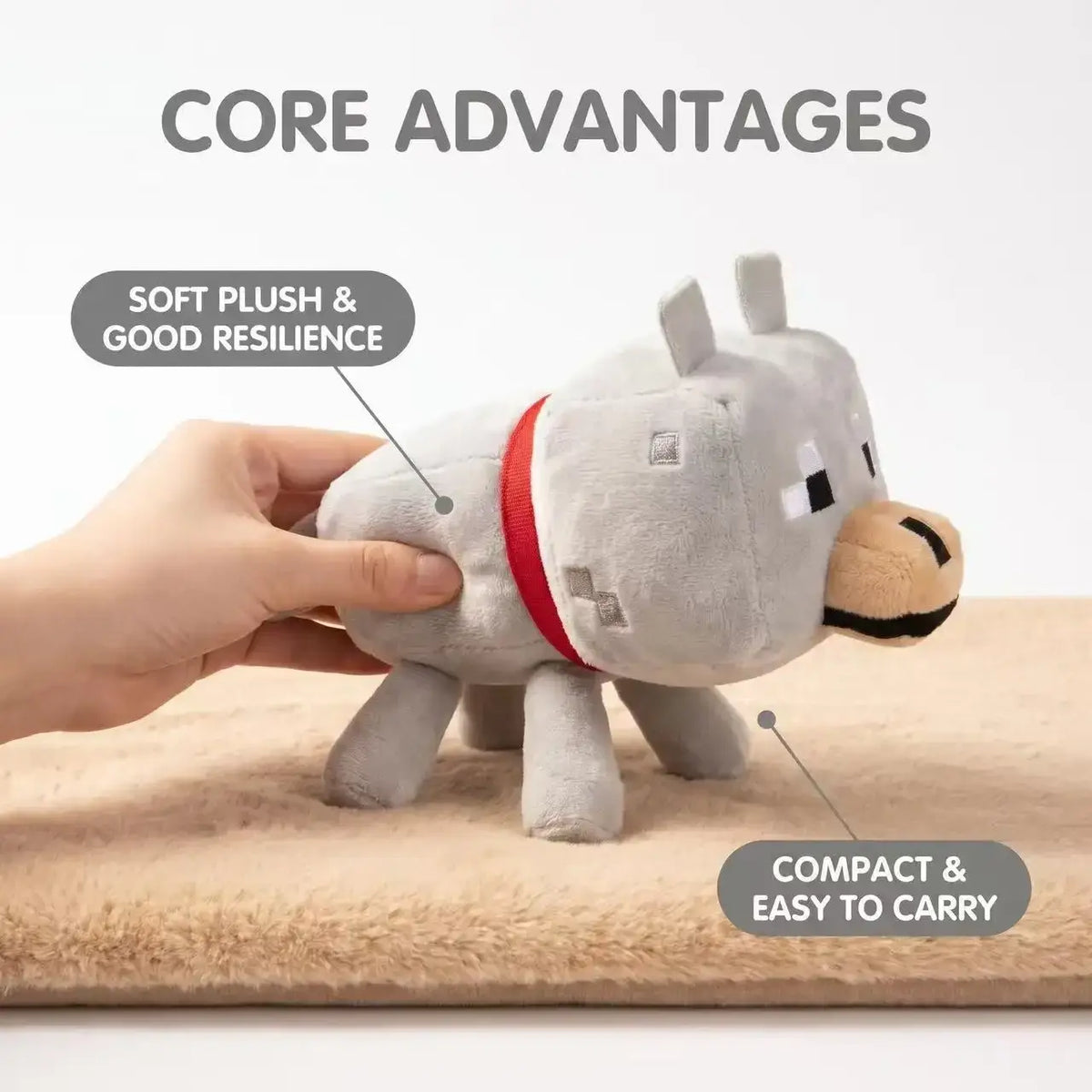 Wolf Plush Stuffed Animal Toy 20cm
