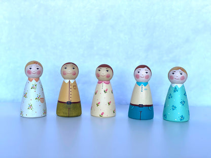 Wooden Peg Dolls Boy/Girl